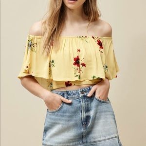 Smocked Off-The-Shoulder Top